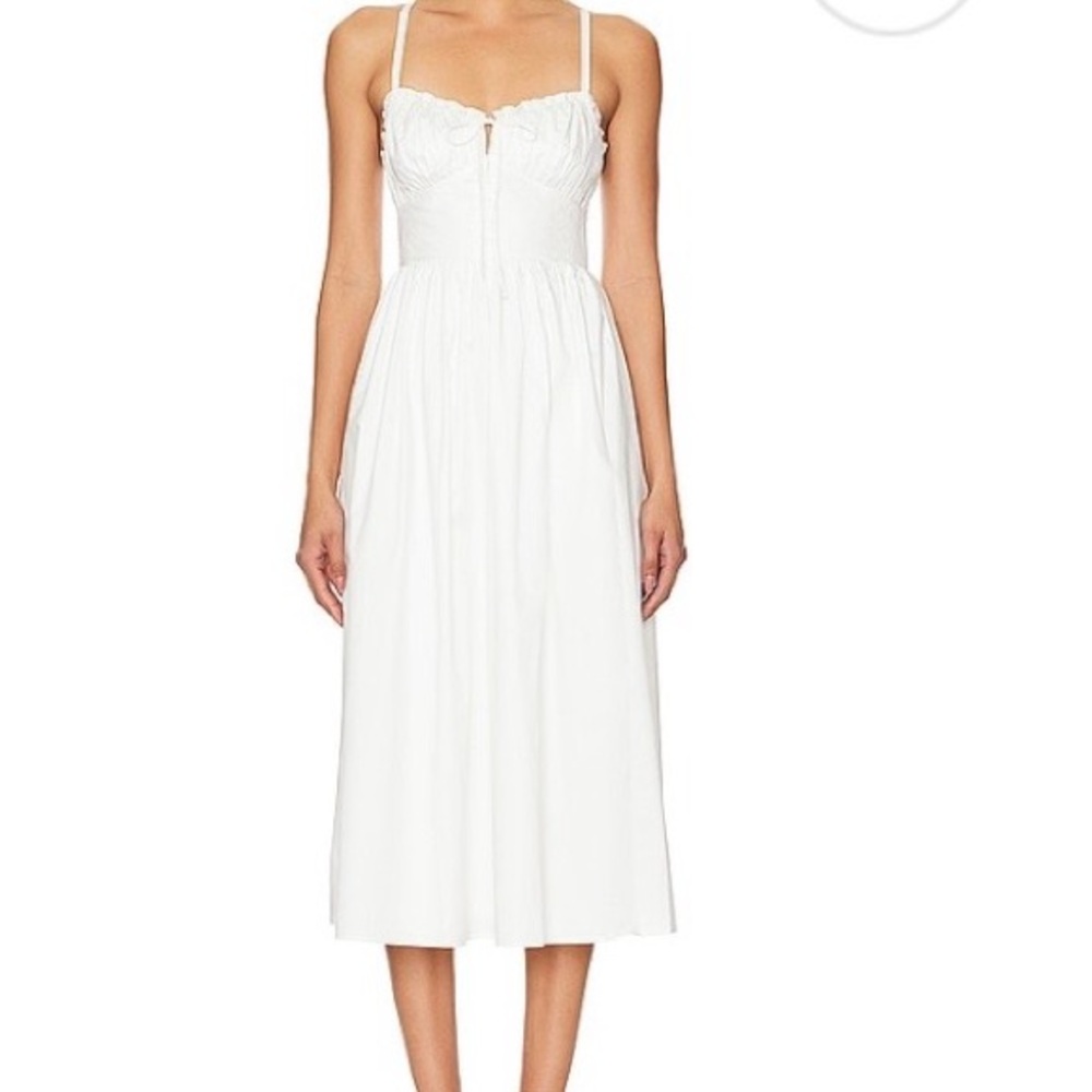 Elegant White Midi Dress